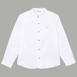 Fame Forever by Lifestyle Boys Mandarin Contrast Collar Cotton Casual Shirt-image-78