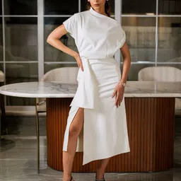 LUXERAA Sheath Midi Dress image 1