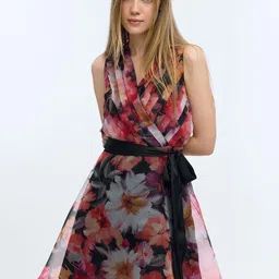 COVER STORY Floral Print Fit & Flare Mini Dress image 1