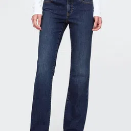 GAP Women Light Fade Mid Rise Stretchable Flared Jeans-image-29
