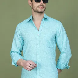 The Roadster Lifestyle Co Spread Collar Casual Shirt-image-26