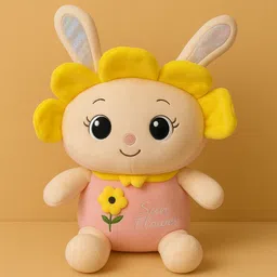 Sunflower Smiles Pink Rabbit Doll Plush Toy, Soft Toy Pack of 1 - 45 cm-image-77