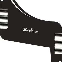 lifesy nutra Beard Shaper Tool shaping scale template tool set With Ultra-Slim Pocket Comb image 3