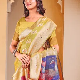 Astita Woven Design Zari Saree image 2