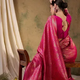 Suha Woven Design Art Silk Ready to Wear Banarasi Saree image 3