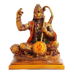 SANKALAN CREATIONS Brown & Red Lord Hanuman IdolShowpiece-picture-19