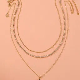 just-lil-things Set Of 3 Stone-Studded Pendant With Chain-image-16