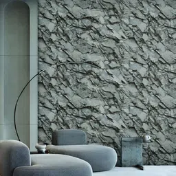 Fedora Wallpapers Limestone Luster Grey 3D Abstract Printed Waterproof Wallpaper-image-68