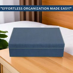 aura Kuber Industries Navy Blue Set of 1 Regular Drawer Organiser Organisers image 4