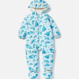 Juniors by Babyshop Infant Boys Dinosaur Printed Long Sleeve Hooded Sleepsuit-picture-15