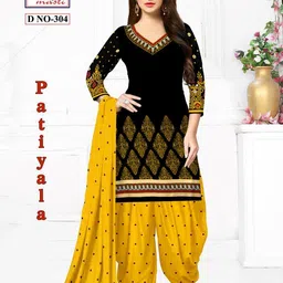 Polyster/Crepe fabric-Aagyeyi Voguish Salwar Suits & Dress Materials-picture-30