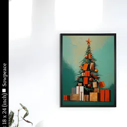 SOWPEACE Turquoise Blue & Red 1 Piece Canvas Abstract Wall Photographs-picture-24