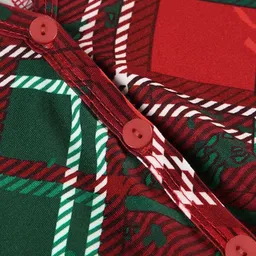 LULU & SKY Women Checked V-Neck Jumpsuit image 2