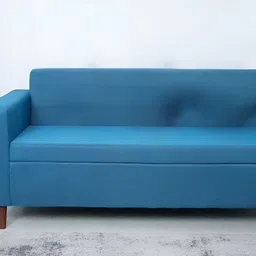 Solis Primus Comfort for all Blue Wooden 3 Seater Fold Out Sofa Cum Bed-image-16