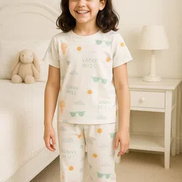 bubble berry Girls Printed Night suit-picture-21