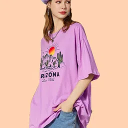 Dreambe Women 2 Printed Extended Sleeves T-shirt image 2