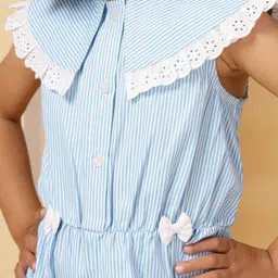 Budding Bees Girls Striped Basic Jumpsuit image 2