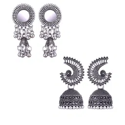Sangria Alloy Silver-Plated Earrings-picture-37