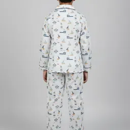 YK Boys Printed Night suit image 3