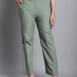 CORSICA Women Mid Rise Relexed Fit Wide Leg Trousers-image-29