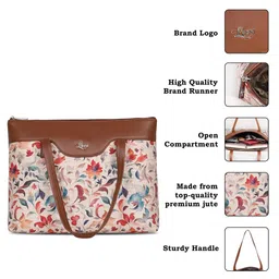 LIVRO Floral Bucket Tote Bag image 2