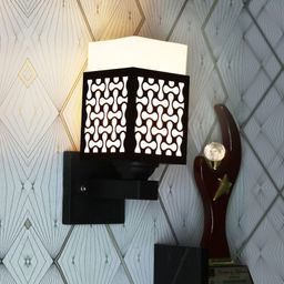 Gojeeva Black Wood Square Shaped Wall Lamp-picture-9