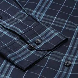 Van Heusen Slim Fit Checked Formal Shirt image 4