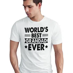 Seekbuylove Men Bio Finish Worlds Best Grandad Ever Round Neck Pure Cotton T-shirt-picture-12