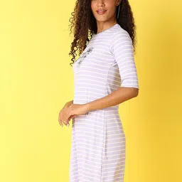 V-Mart Striped Cotton A-Line Dress image 2