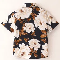 BAESD Boys Pack of 2 Classic Fit Floral Printed Spread Collar Cotton Casual Shirts image 5