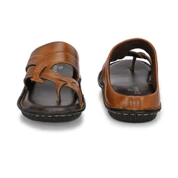 GWALK Men Brown Slip-On One Toe Sandals image 5