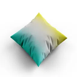 Cushion Villa Yellow & White Set of 5 Ombre Satin Square Cushion Covers-picture-11