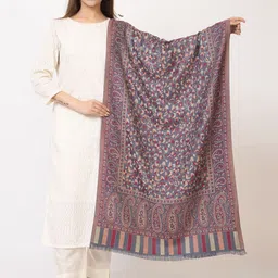 PASHGIRI Women Floral Embroidered Shawl-picture-29