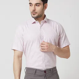 MARK & ALBERT Men India Slim Fit Spread Collar Vertical Striped Cotton Formal Shirt-picture-38