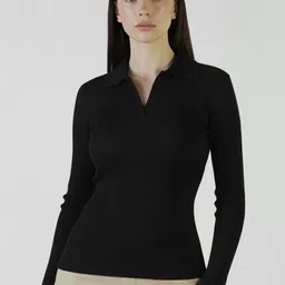 Plus Size Women Polo Collar T-shirt-picture-34