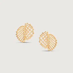 Mia by Tanishq Gleaming Geo 14 KT Gold Earrings - 1.152 g image 3