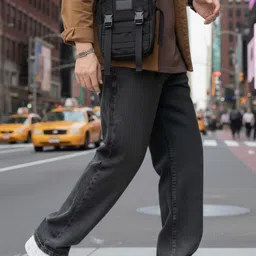 VYNTIQ Men Straight Fit Mid-Rise Stretchable Jeans image 5