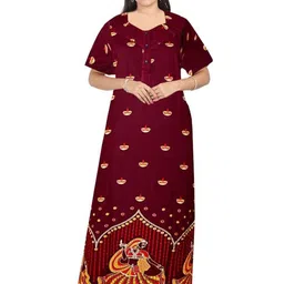 AAKARSHANA CREATION Women Pure Cotton Maternity Nightdress-image-63