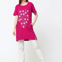 ONE SKY Women Floral Printed Pockets 1 T-shirt image 2