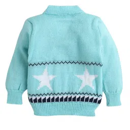 Little Angels Boys Printed Woollen Cardigan image 3