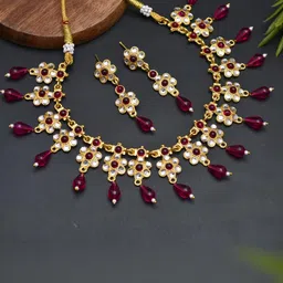 mohit jewellers Brass Gold-Plated Jewellery Set-picture-31