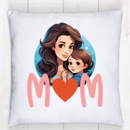 Loops n knots White & Blue Printed Pre-FilledCushion image 3