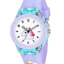 PAPIO Unisex Kids Printed Dial & Straps Analogue Watch KD-035 PURPLE UNICORN image 4