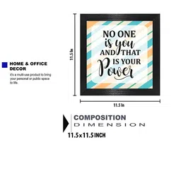 Chaque Decor White & Blue Printed Wooden Quotes Wall Art image 2