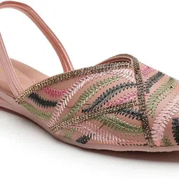 dressberry Women Women Pointed Toe Fashion Sandal with Adjustable Ankle Strap Bellies Sandal image 4