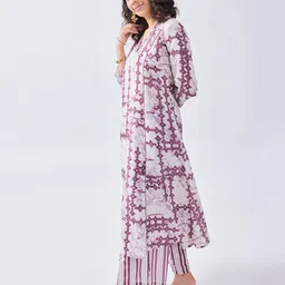 BAESD Printed V-Neck Tunic With Palazzo-picture-32