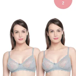 bodyline Women Pack Of 2 Double Layered Non-Wired Medium Coverage Bra-image-58