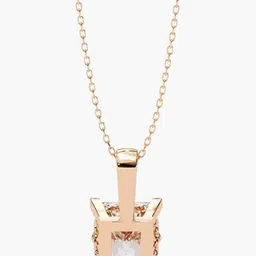 VALANOVA 925 Sterling Silver Plated With Rose Gold Diamond Pendant 0.98 gm image 4