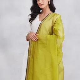 Fabindia Cotton Silk Dupatta image 4