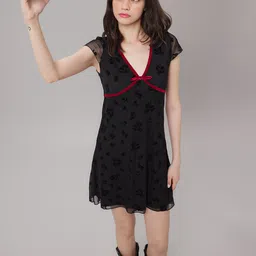 Trendyol Self Design A-Line Dress-picture-23